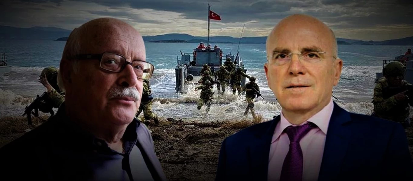 «Οχετός» Θ.Βερέμη κατά Σ.Καλόγερου: Έχασε την ψυχραιμία του σε απευθείας μετάδοση ο καθηγητής που «έδωσε» το Καστελόριζο